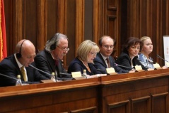 National Assembly Speaker Prof. Dr Slavica Djukic-Dejanovic opens the conference on Human Rights and Parliamentarians